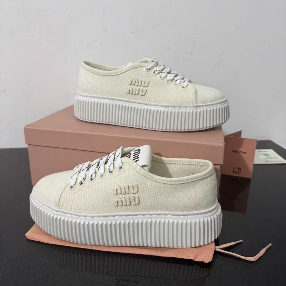 MIU MIU Women's Canvas Sneakers
